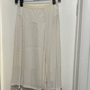 Rebecca Taylor Cream Midi Skirt